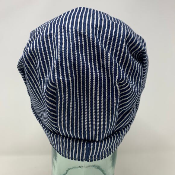 NWT Red Rock Railroad Engineer Conductor Train Stripe Hat Mens 7 3/8 - Picture 5 of 8